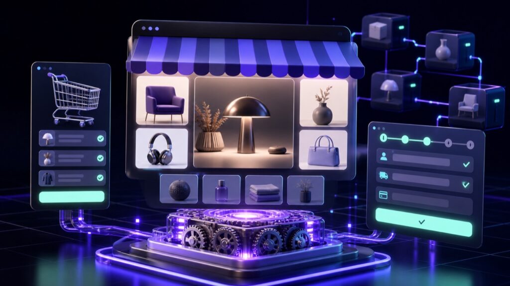 AI-powered WooCommerce storefront builder with product, cart and checkout modules